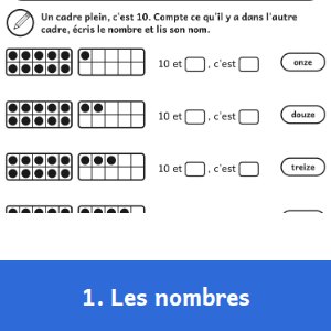 Aperçu 1 du livre Mon cahier de mathématique 1re année