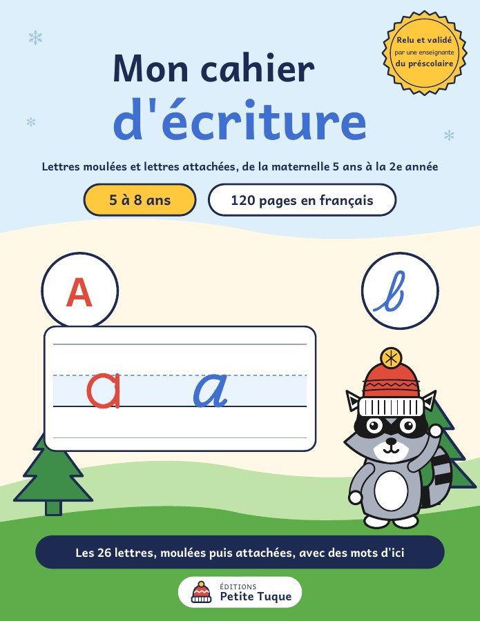 Couverture du livre Mon cahier d'écriture, Maude Lapierre