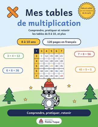 Couverture du livre Mes tables de multiplication
