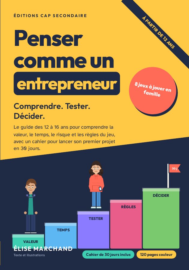 Couverture du livre Penser comme un entrepreneur, Élise Marchand